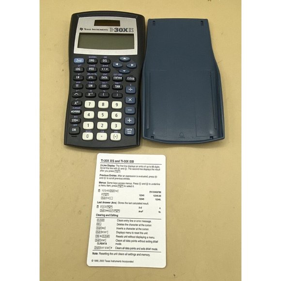 Texas Instruments TI-30 X IIS Black 2 Line Display Solar Scientific Calculator - Picture 3 of 7